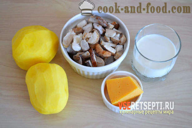 Bramborový guláš s houbami a sýrem