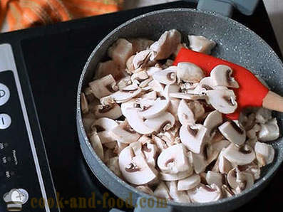 Pohanka jednoduchý recept s kuřecím masem a houbami