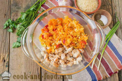 Zeleninový guláš s rýží a kuřetem
