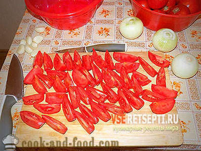 Sladký salát červená rajčata v zimě