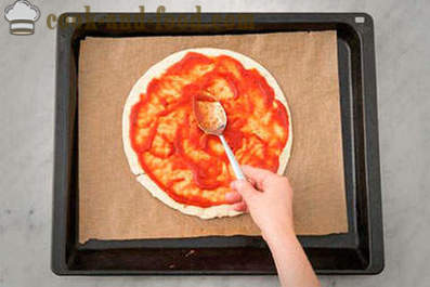 Recept pizza s cuketou a houbami