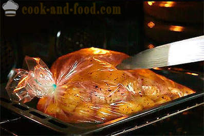 Pečené kuřecí nohy s brambor v otvoru