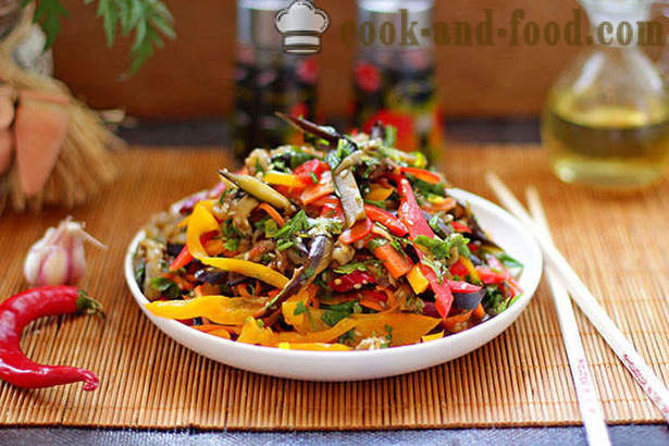 Recept salát z lilku a zeleniny v korejštině