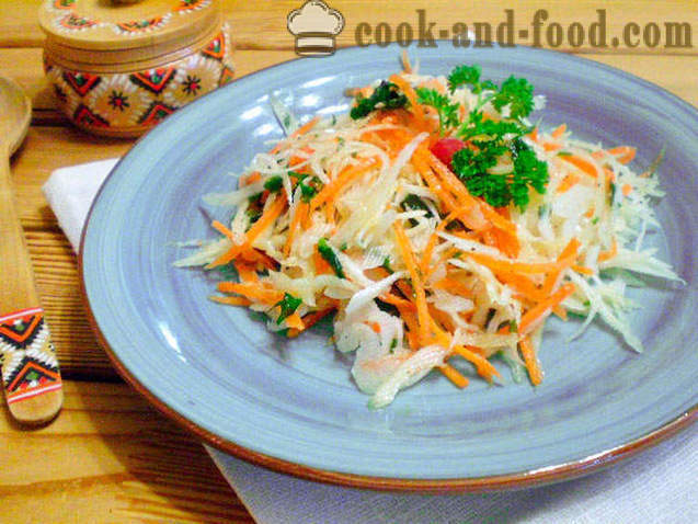 Vitamin salát ze zelí a mrkev