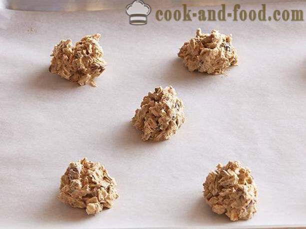 Ovesné sušenky s rozinkami a ořechy recept