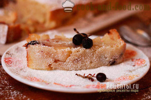 Sladký krupice koláč - recept s fotkou