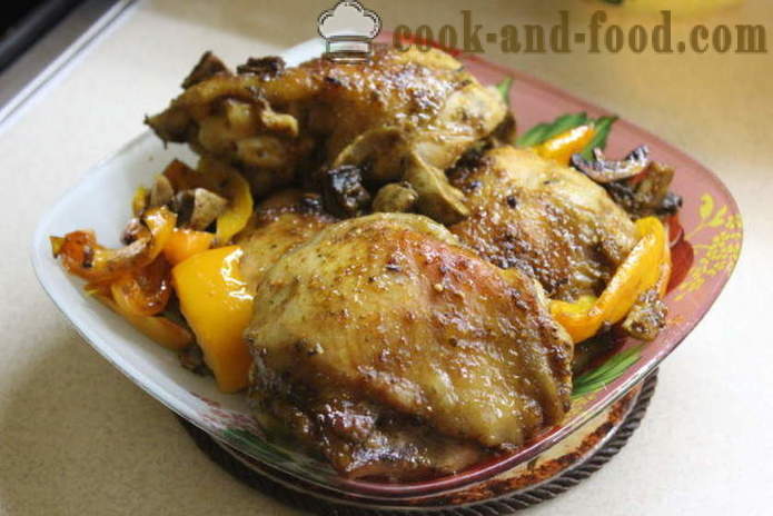 Kuře v teriyaki omáčce v troubě - jak vařit kuřecí teriyaki, krok za krokem recept fotografiích
