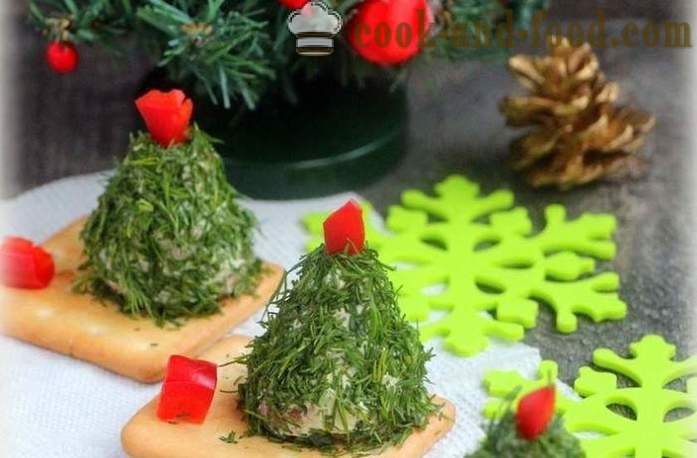 Studený předkrm vánoční koule - jak vařit a ozdobte občerstvení koule Nový rok