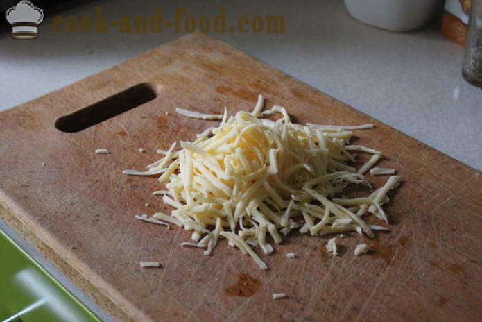 Pečené brambory se sýrem - jako lahodné vařit brambory v troubě, se krok za krokem recept fotografií