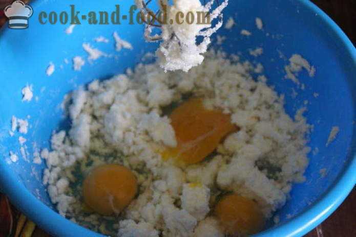 Lahodný meruňkový koláč s kefíru - Jak se dělá meruňkový koláč v troubě, se krok za krokem recept fotografiích