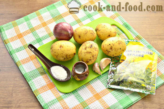 Pečené bramborové plátky v troubě - jako pečené bramborové plátky s křupavou kůrkou, s krok za krokem recept fotografiích