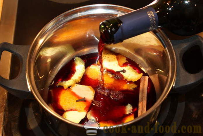 Hruška svařené červené suché víno - jak vařit svařené víno doma krok za krokem recept fotografiích