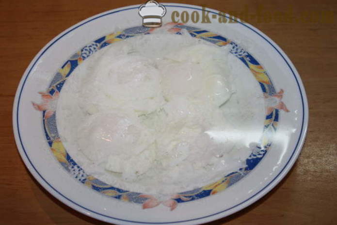 Vejce sázené ve vodě - jak vařit zastřeným vejcem doma krok za krokem recept fotografiích