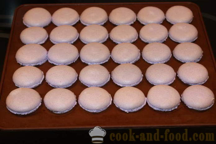 Cookies makarons vkusně levandule - jak makarons doma krok za krokem recept fotografiích