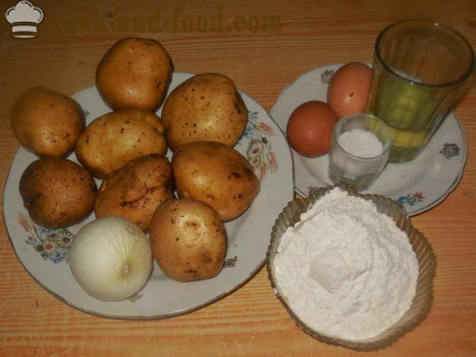 Nejlínější knedlíky s bramborami - Jak se dělá líné knedlíky s bramborami, krok za krokem recept fotografiích