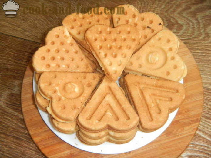 Cookies ve tvaru trojúhelníků na plynu, jakmile - jak vařit sušenky v kroku forem krokem recept fotografiích