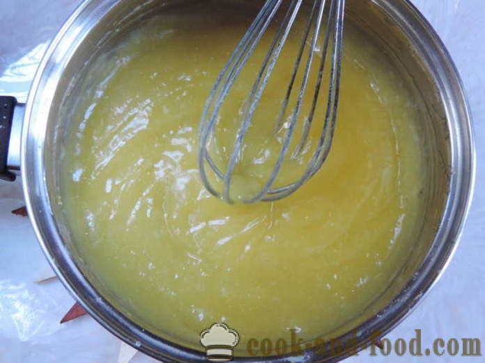 Lemon pudink se škrobem - jak vařit domácí pudink s citronem, se krok za krokem recept fotografiích