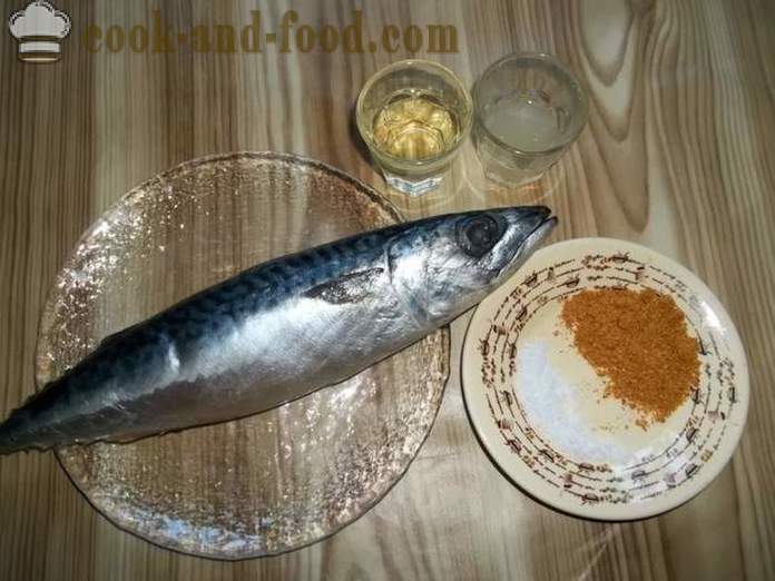 Makrela pečené v alobalu v troubě - jak vařit makrela ve fólii, se krok za krokem recept fotografiích