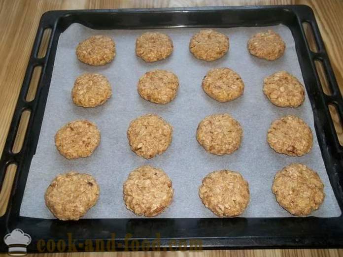 Domácí ovesné sušenky ovesné vločky - jak vařit ovesné sušenky doma krok za krokem recept fotografiích