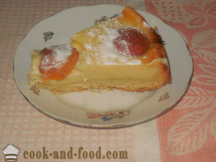 Domácí koláč s tvarohem v troubě - jak se dělá koláč doma, krok za krokem recept s fotografiemi