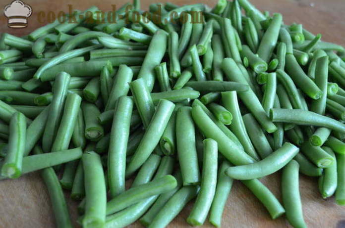 Delicious zelené fazole - jak vařit zelené fazole, krok za krokem recept fotografiích