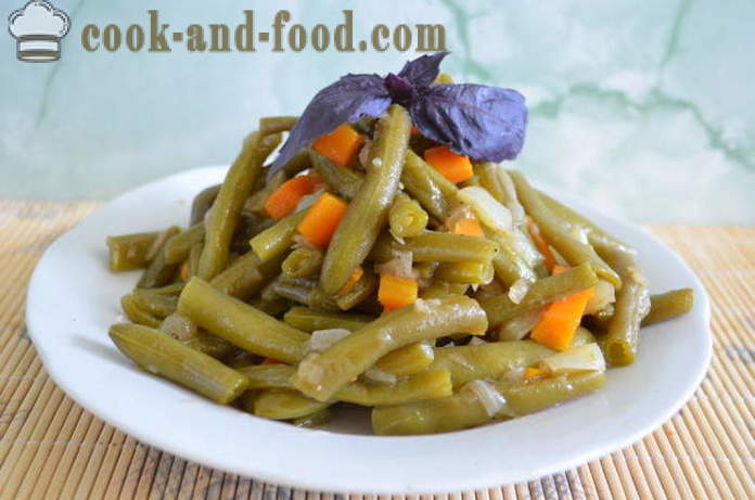 Delicious zelené fazole - jak vařit zelené fazole, krok za krokem recept fotografiích