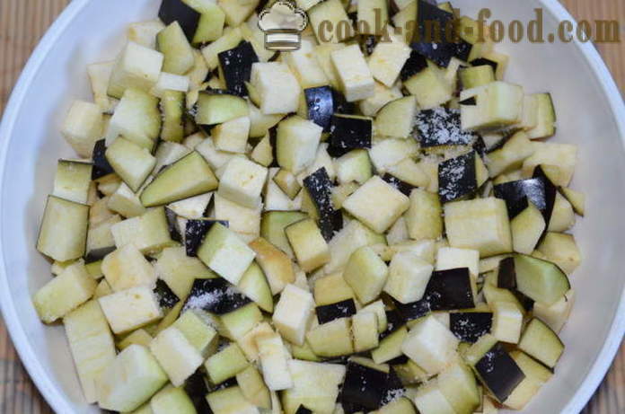 Zeleninový guláš s brambory a cukety - jak vařit zeleninovou polévku s brambory, cuketa, lilek a květák, krok za krokem recept fotografiích