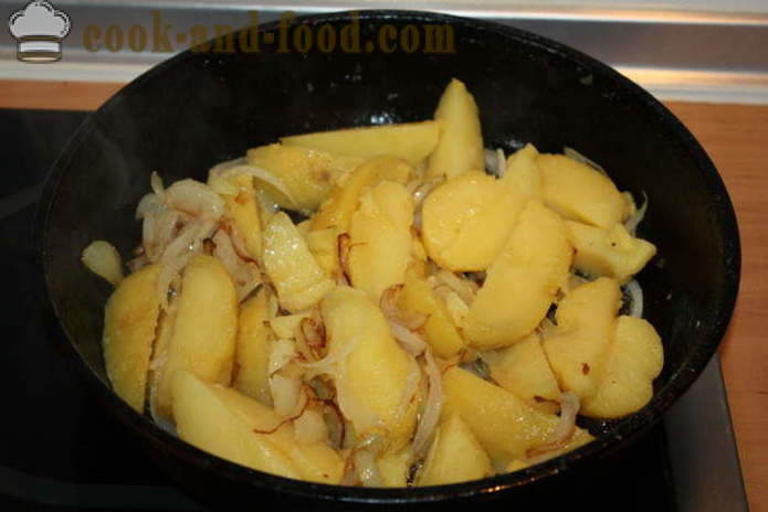 Jehněčí kotletky v troubě s bramborami a cibulí - jak vařit lahodné jehněčí kotletky, krok za krokem recept fotografiích