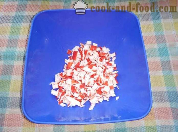 Pita s krabí tyčinky s vejcem a majonézou - Jak se dělá krab válce Lavashe krok za krokem recept fotografiích