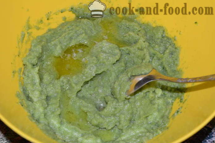Lahodný zeleninová pyré ze zmrzlé brokolice - jak vařit brokolice protlaku, krok za krokem recept fotografiích