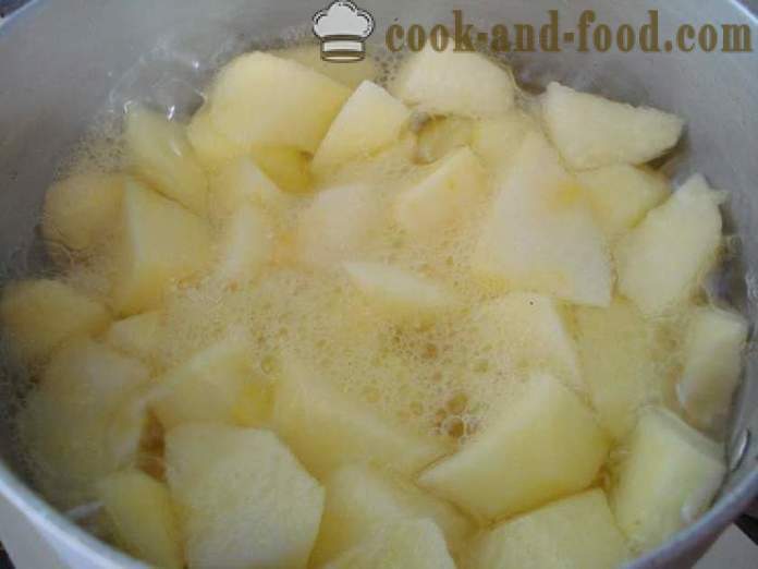 Dítě jablečné pyré z čerstvých jablek - jak dělat applesauce dítě doma, krok za krokem recept fotografiích