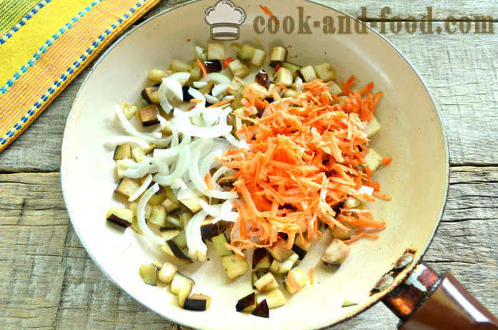 Zeleninový guláš s lilkem a masa - jak vařit guláš s lilkem a mleté ​​maso, krok za krokem recept fotografiích