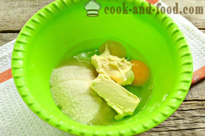 Lemon koláč na krupici a jogurt ve tvaru dortu - Jak se dělá Kefír manu, krok za krokem recept fotografiích