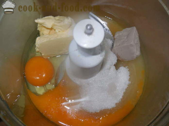 Velikonoční dort s pomerančovou šťávou nebo dort-kraffin z suchar těsta, jak vařit, krok za krokem recept fotografiích