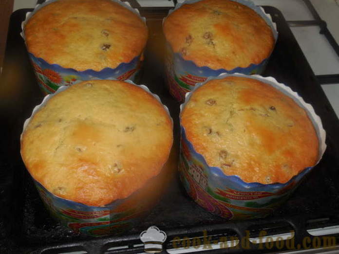 Lazy dort od kapaliny bez hnětení kynutého těsta - jak se peče koláč těsta, krok za krokem recept fotografiích