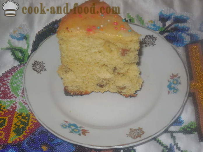 Lazy dort od kapaliny bez hnětení kynutého těsta - jak se peče koláč těsta, krok za krokem recept fotografiích