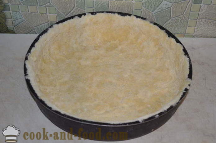 Car koláč s tvarohem v troubě - jak vařit koláč těsto se sýrem, krok za krokem recept fotografiích