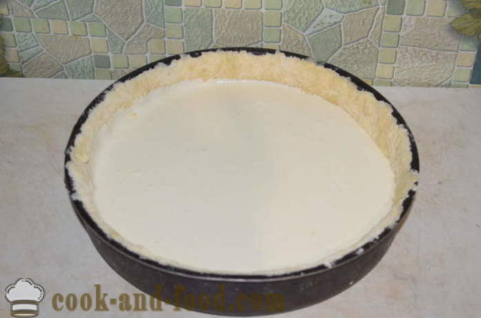 Car koláč s tvarohem v troubě - jak vařit koláč těsto se sýrem, krok za krokem recept fotografiích