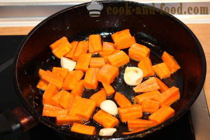 Hořící horký zeleninový salát s lilkem - jak vařit horký zeleninový salát, poshagovіy recept s fotografií