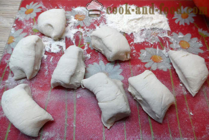 Čínské listového těsta s masem a cibulí - Jak vařit čínské dort krok za krokem recept fotografiích