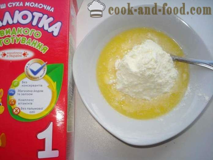 Lanýž domácí cukroví sušeného mléka - jak udělat sladkosti ze sušeného mléka, krok za krokem recept fotografiích
