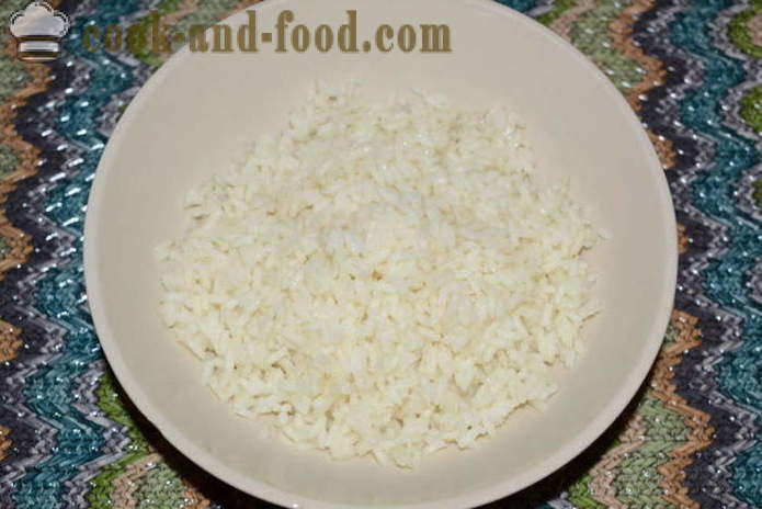 Delicious kastrol jater s rýží - jak vařit jater kastrol do trouby s krok za krokem recept fotografiích