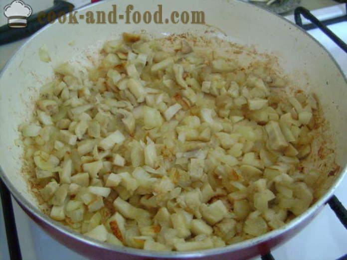 Bezmasá knedlíky s brambory a houby - Jak vařit knedlíky s brambory a houbami, krok za krokem recept fotografiích