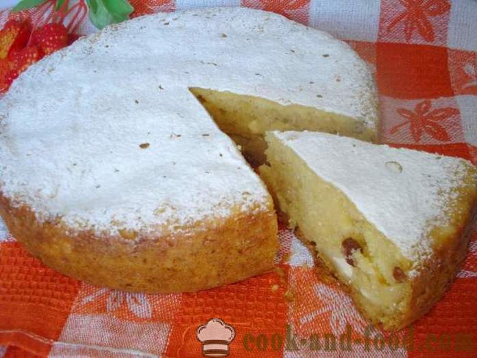 Tvarohový dort v multivarka - jak vařit sýrový dort multivarka, krok za krokem recept fotografiích