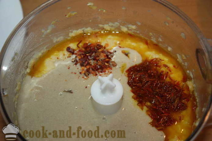 Domácí hummus cizrny - jak se dělá hummus doma krok za krokem recept fotografiích