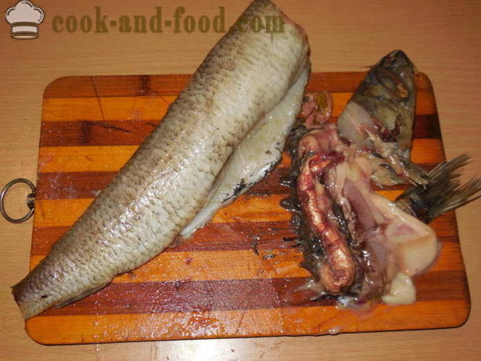 Vynikající plněné ryby - jak vařit vycpanou mletého ryb a rýže, se krok za krokem recept fotografiích