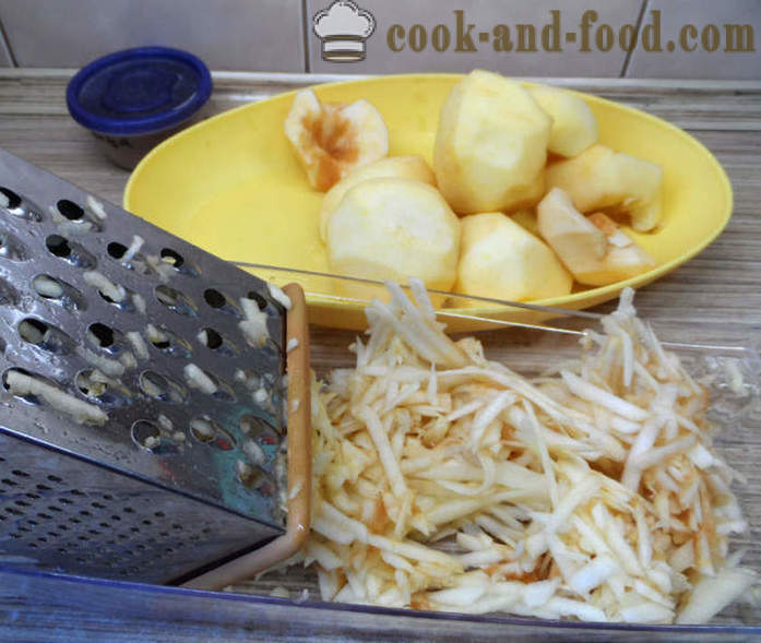Nejjednodušší jablečný koláč - jak udělat jablkový koláč v troubě, se krok za krokem recept fotografiích