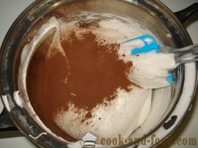 Čokoládový dortík s ořechy - Jak si vyrobit čokoládový dortík doma krok za krokem recept fotografiích