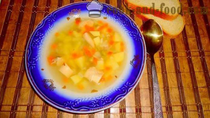 Králičí polévka s bramborami - jak uvařit chutnou polévku z králíka, krok za krokem recept fotografiích