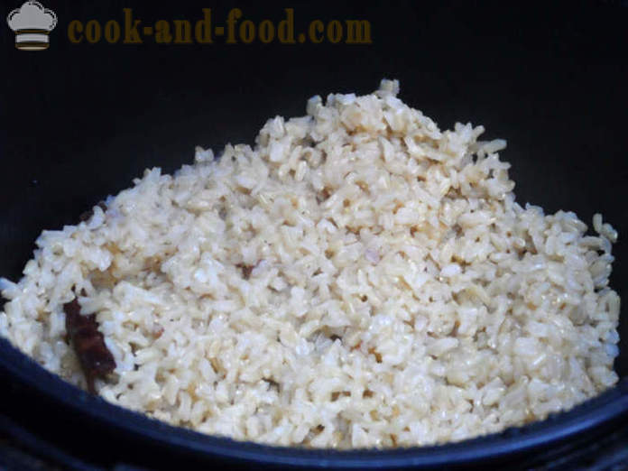 Vánoční sochivo rýže - jak se vaří sochivo na Štědrý den, krok za krokem recept fotografiích